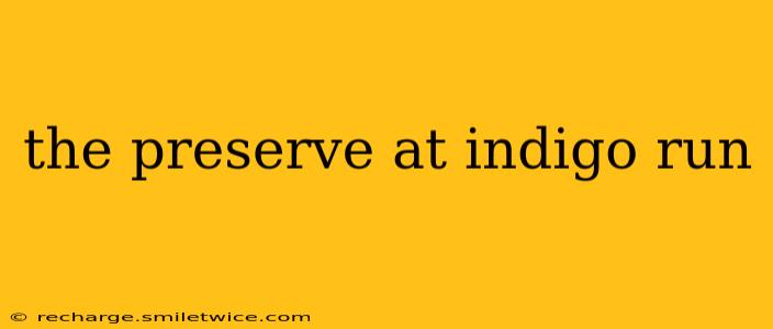 the preserve at indigo run