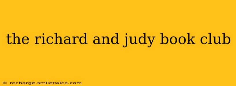 the richard and judy book club