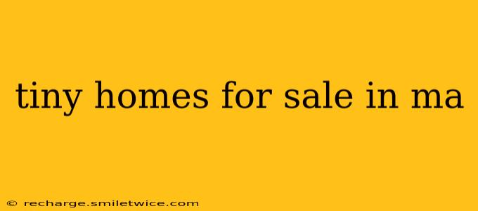 tiny homes for sale in ma