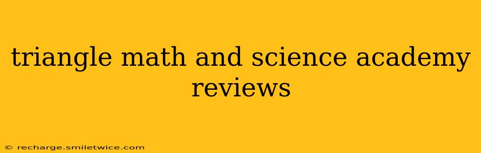 triangle math and science academy reviews