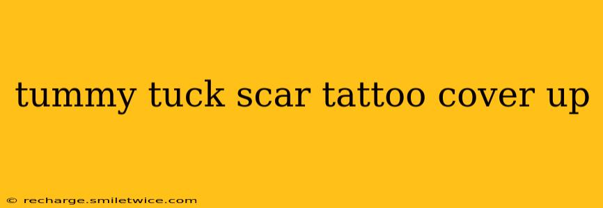 tummy tuck scar tattoo cover up