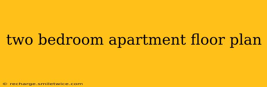 two bedroom apartment floor plan