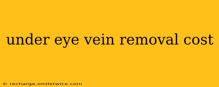 under eye vein removal cost