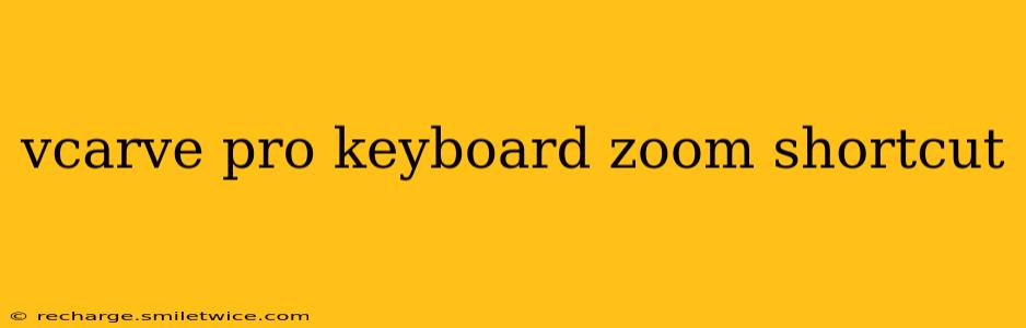 vcarve pro keyboard zoom shortcut