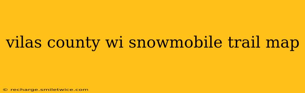 vilas county wi snowmobile trail map