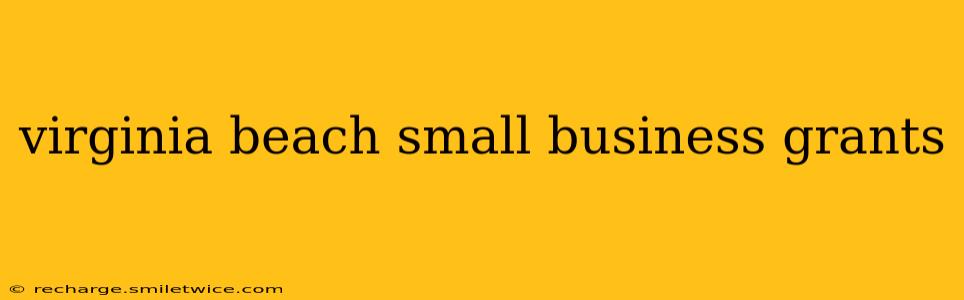 virginia beach small business grants