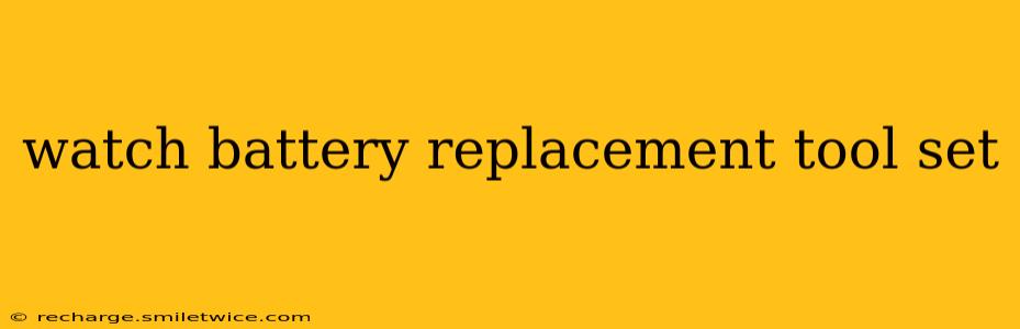 watch battery replacement tool set