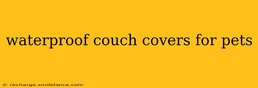 waterproof couch covers for pets