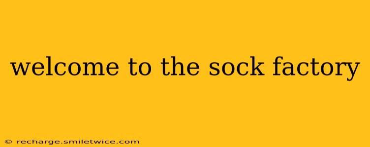welcome to the sock factory