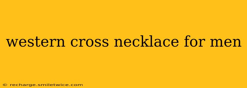 western cross necklace for men
