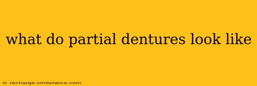 what do partial dentures look like