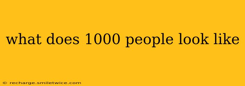 what does 1000 people look like