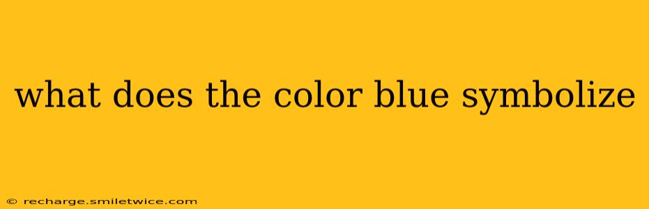 what does the color blue symbolize