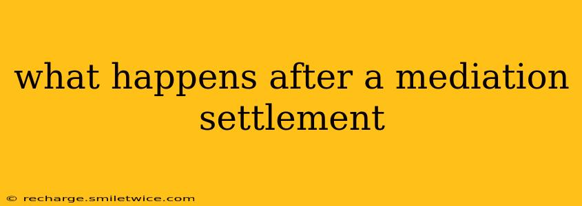 what happens after a mediation settlement