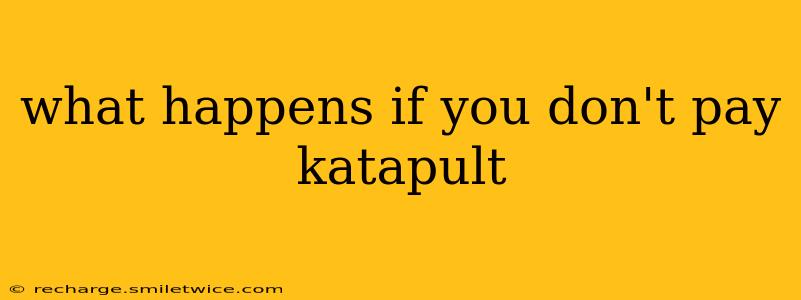 what happens if you don't pay katapult