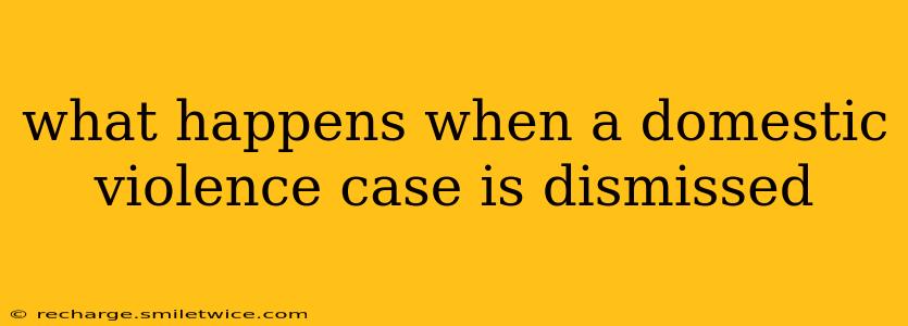 what happens when a domestic violence case is dismissed