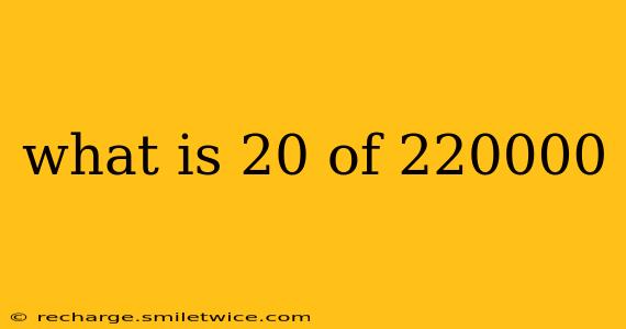 what is 20 of 220000