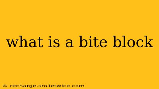 what is a bite block