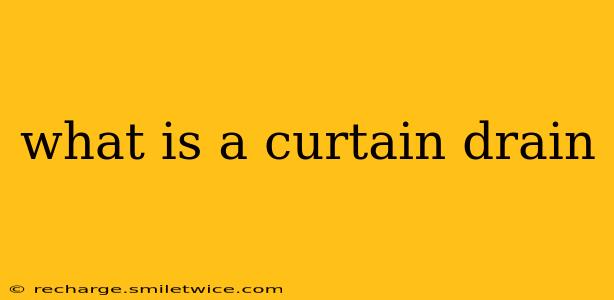 what is a curtain drain
