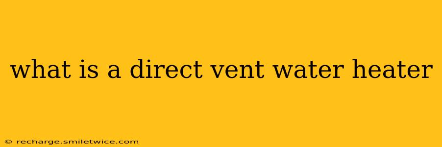 what is a direct vent water heater