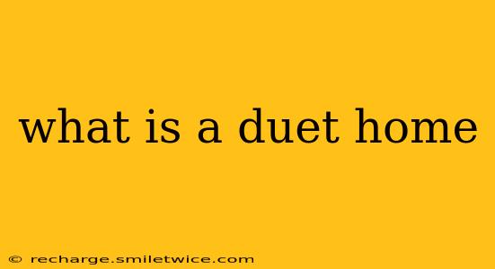 what is a duet home