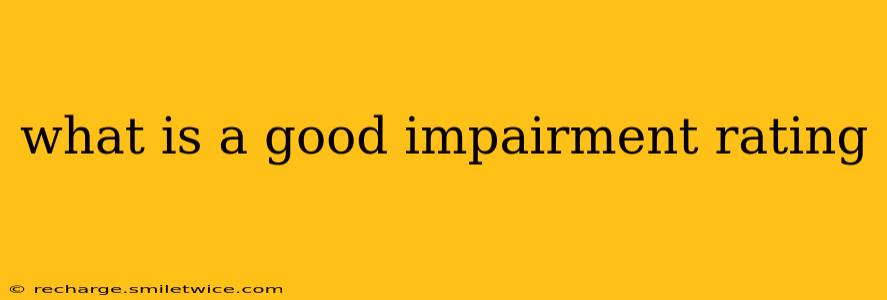 what is a good impairment rating