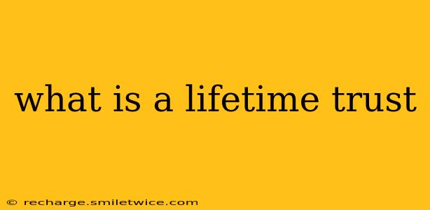 what is a lifetime trust