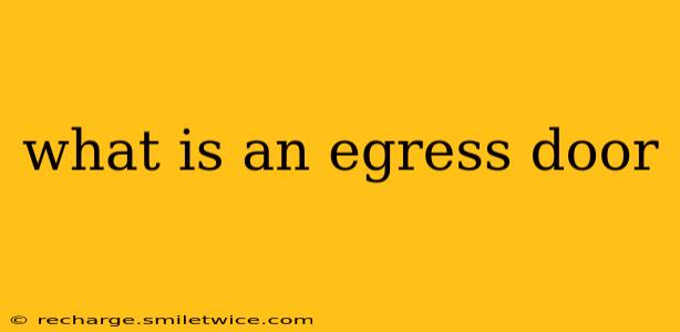 what is an egress door