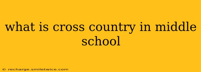 what is cross country in middle school