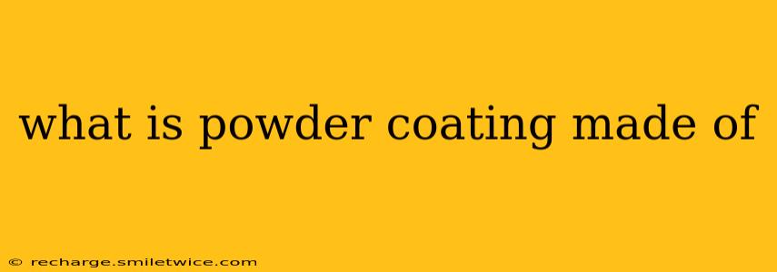 what is powder coating made of