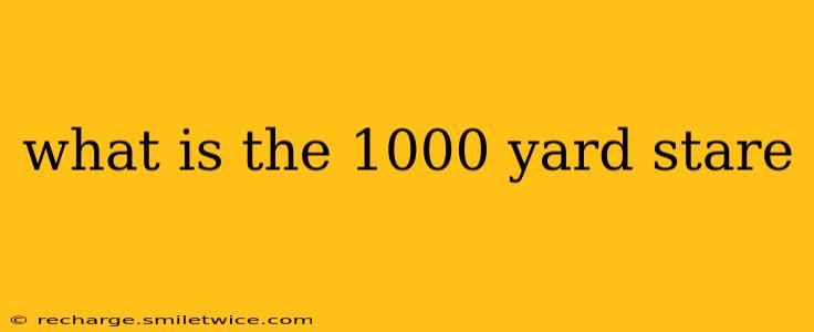 what is the 1000 yard stare