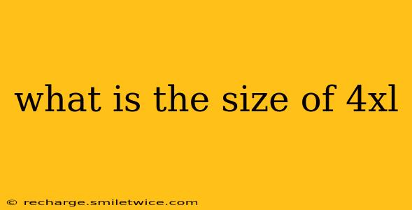 what is the size of 4xl