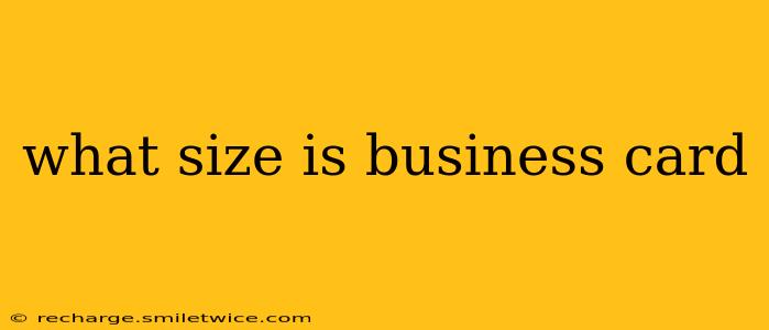 what size is business card
