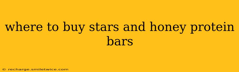 where to buy stars and honey protein bars