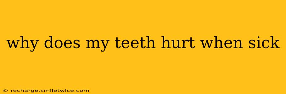 why does my teeth hurt when sick