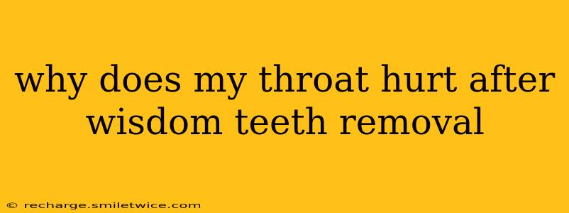 why does my throat hurt after wisdom teeth removal