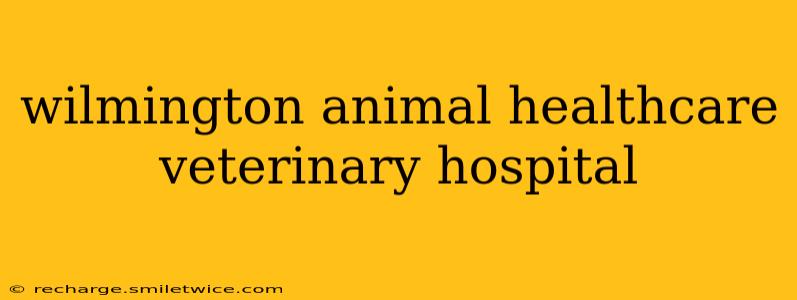 wilmington animal healthcare veterinary hospital