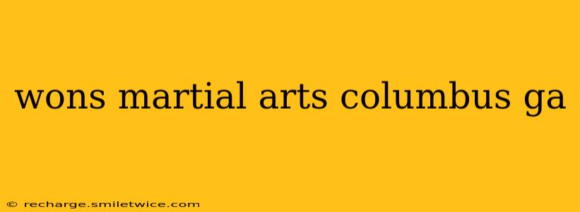 wons martial arts columbus ga