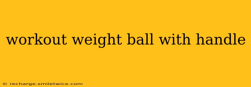 workout weight ball with handle