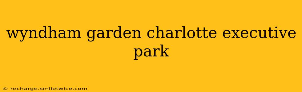 wyndham garden charlotte executive park