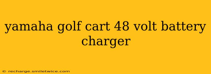 yamaha golf cart 48 volt battery charger